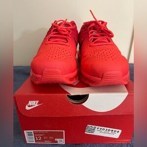 NEW  Men's Nike AIR Max 2017 Shoes Sneakers 849559-602 Bright Crimson Red Black